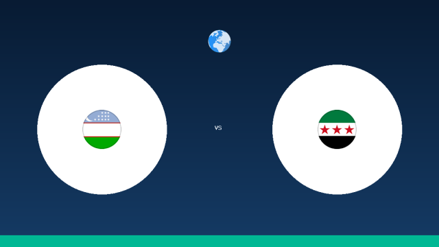 موعد مباراة أوزبكستان وسوريا في المباريات الودية الدولية